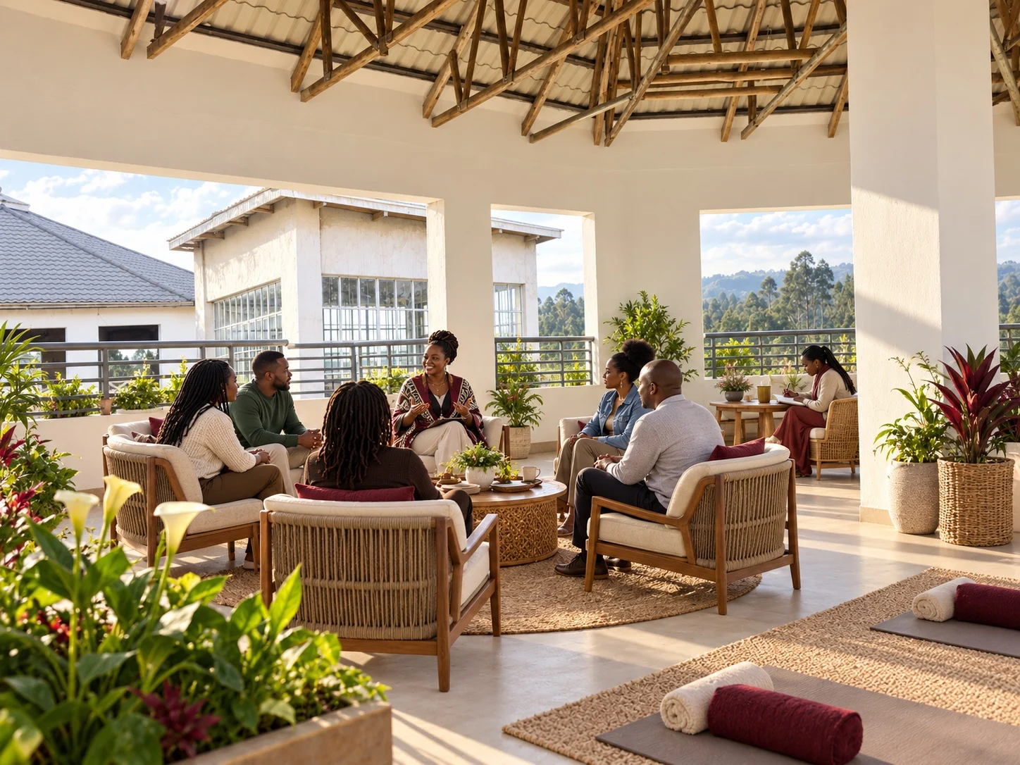 Spaces to work and meet.